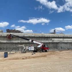 Shoring Works - Anchor Construction and Shotcrete Application