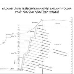 Kalıcı İksa Projesi - En Kesit