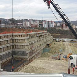 Bim Giresun Depo Projesi İksa Şantiyesi