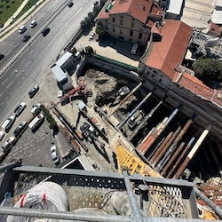 İksa İşleri - İçen Destekli Kazı Destek Yapısı