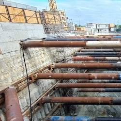 İksa İşleri - Kesişen Fore Kazık ve Çelik Boru (Strut)