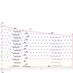 Longitudinal Section of Shoring Project