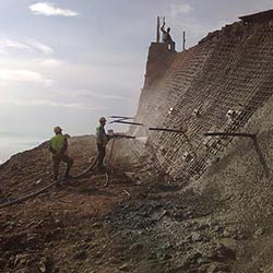 Permanent Shoring Project - Shotcrete Application