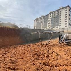Shoring Works - Shotcrete Application