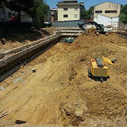 Maltepe ES Voleybol Site Shoring Works - Anchorage Applications