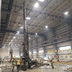 Mevcut Fabrika Binası Zemin Güçlendirme İşleri - Jet Grout Uygulaması